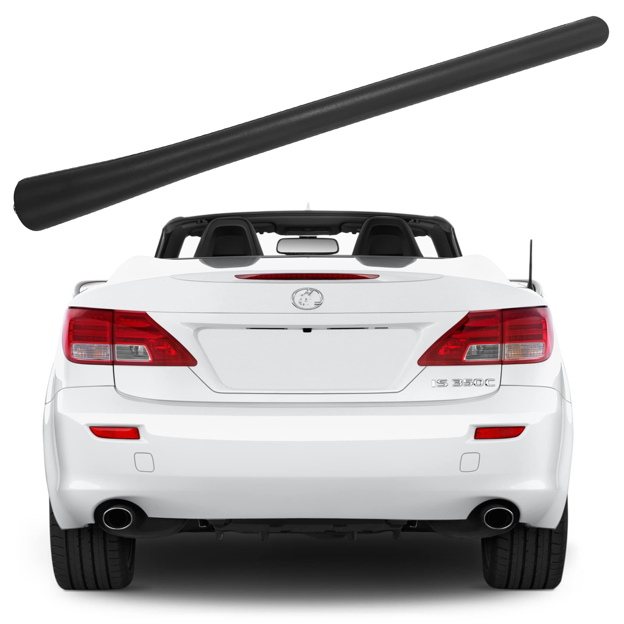 

Резиновая антенна для Lexus IS350 Кабриолет Lexus IS250 Кабриолет Антенна Автомойка Внутренняя Медная Катушка Мачта Антенны Замена (2010-2015), чёрный