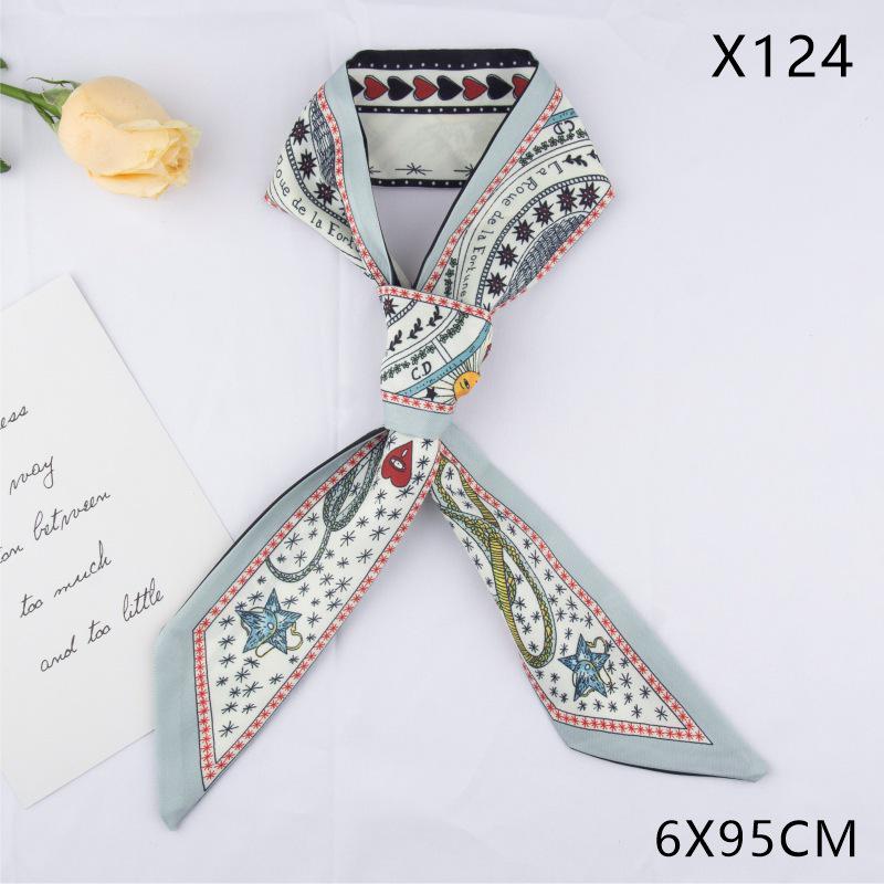 Versatile Vintage Silk Scarf: Hair Tie, Headband, Bag Accessory