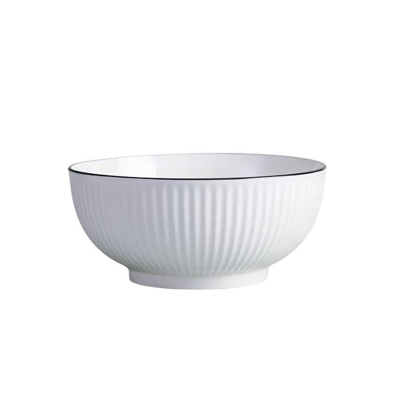Jingdezhen Underglaze Ceramic 8-Inch Soup Bowl Set