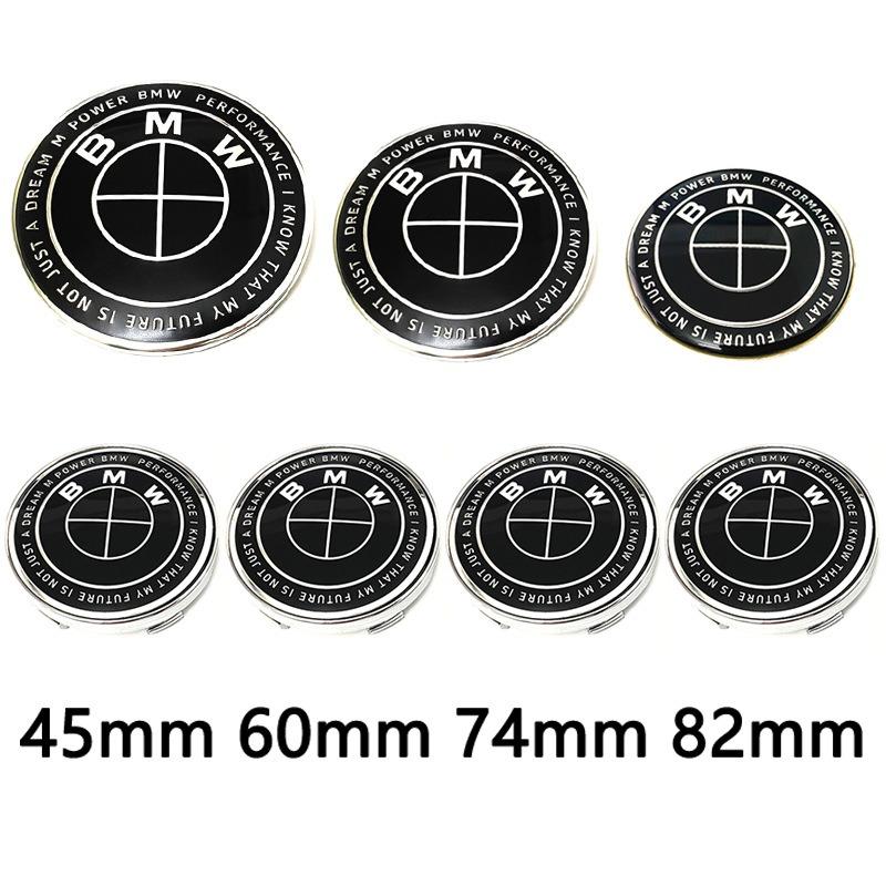DECW8 1/4/7Pcs Car Hood Rear Emblem Steering Wheel Stickers Rims Cap Badge For BMW G01 G20 X3 X5 F30 E36 F20 E46 X6 M4 E60 E93 E87