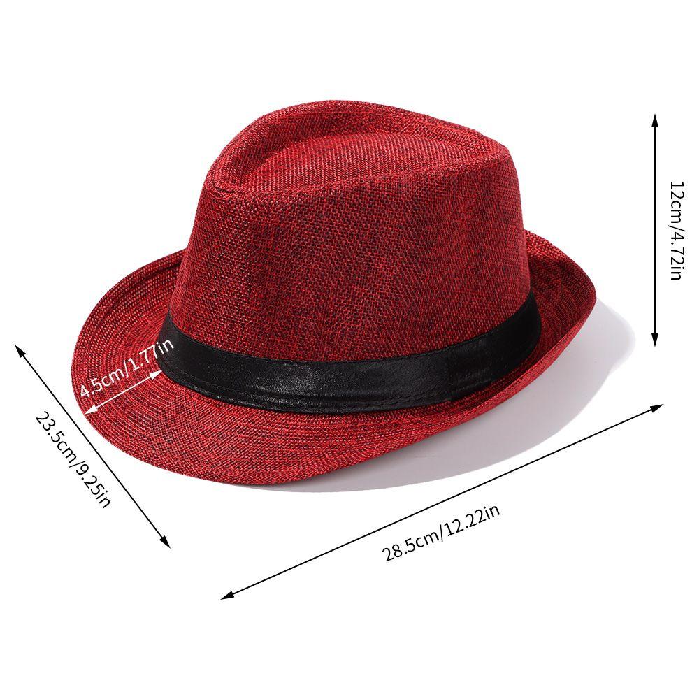 Fashion Gangster Cap Felt Jazz Cap Beach Sun Hat Top Hats Fedora Cap