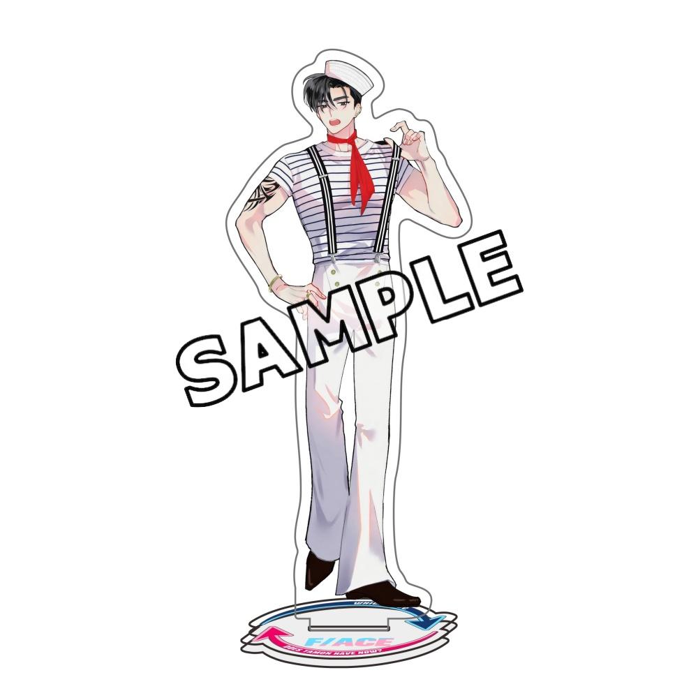 Anime Tamon-kun Ima Dotchi!? Tamon's B-Side Acrylic Stand Keychain Fukuhara Tamon Rintaro Kai Figure Desktop Decor Gift for Fans
