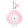 cute Self-deprecating Bear Plush doll Keychains joke bear Peach series Doll Pendant Bag Pendant Decoration Keychain
