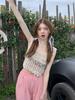Women's Bohemian Seaside Resort Cami Top – Summer Hollow Out Hot Girl Vest