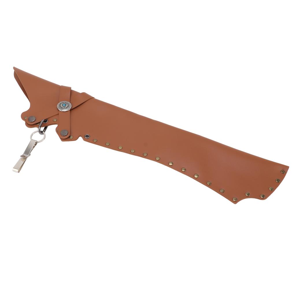 Archery Arrow Quiver PU Leather Vintage Lightweight Arrow Holder Bag with Metal Buckle for Outdoor