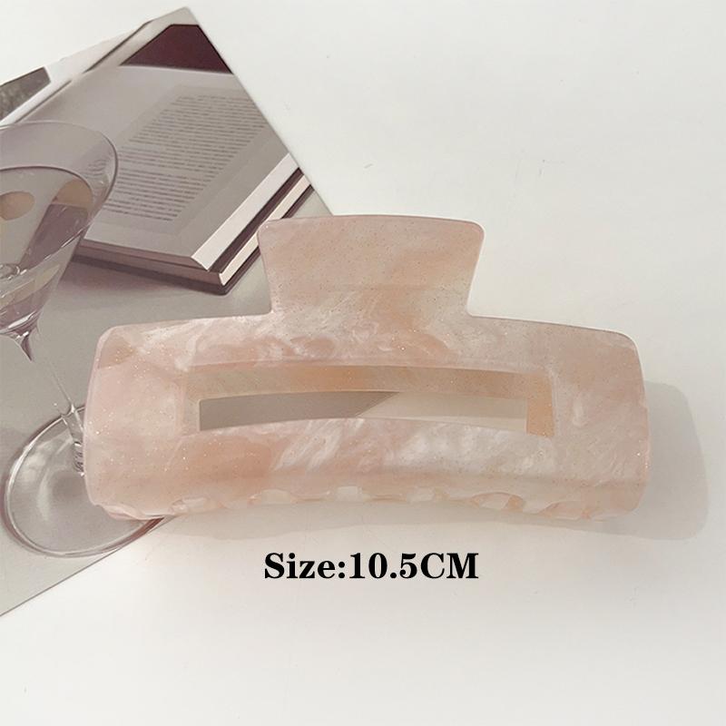 Gradient Color Gripper Korean Edition Large Acrylic Hair Grip Women'S Minimally Designed Back Hair Clip Shark Clip