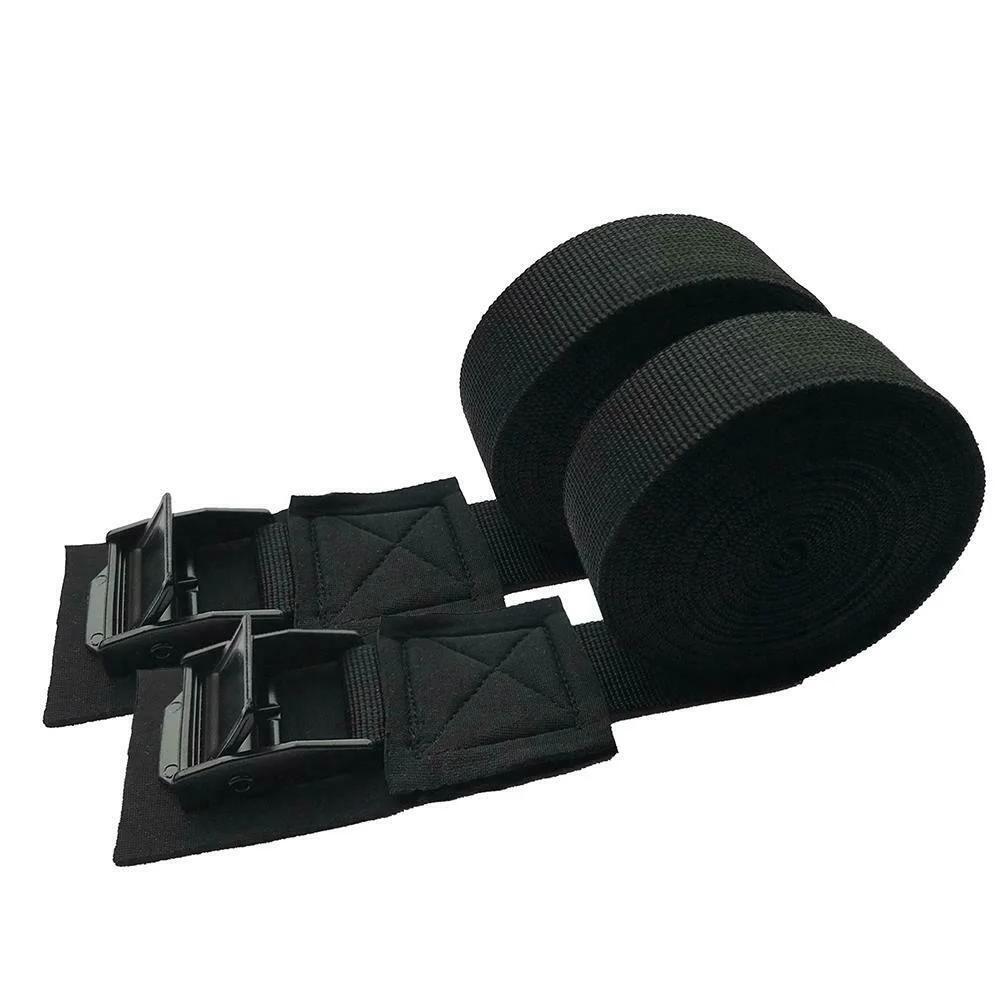 Xiaomi 2pcs New 2/3/4/5m*2.5cm Black Tie Down Strap Strong Ratchet Belt Luggage Bag Cargo Lashing With Metal Buckle Dropshipping