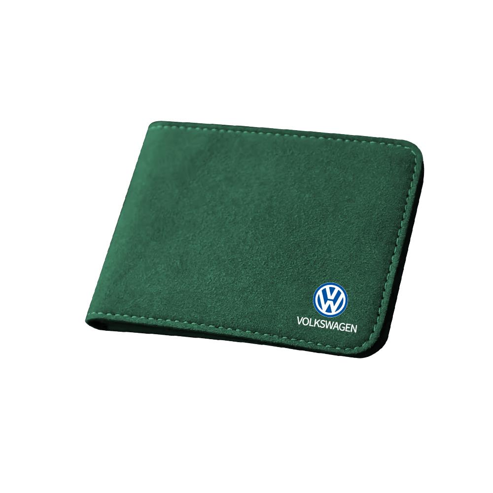Valve Stems Caps Car Driver License Holder Leather Credit Bank ID Card Bag For Volkswagen VW Golf 4 5 Beetle CC Tiguan Bora Tour CU7