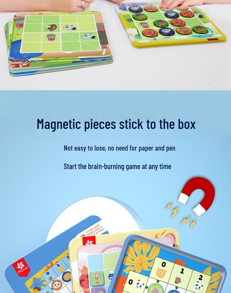 Pinwheel Children's Magnetic Sudoku Logic Puzzle Game for Elementary Students