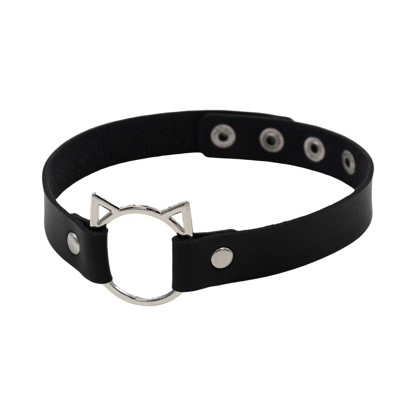 

Женское ожерелье HeLeather Collar Leather Ожерелье чёрный