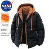 NASA MARVEL Men's Hooded Puffer Jacket