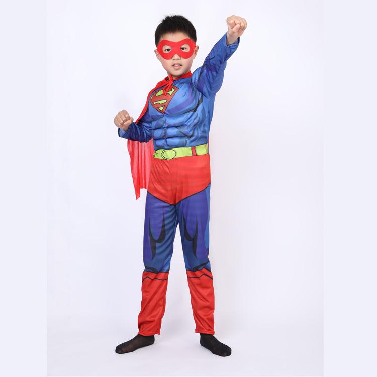 Children's Halloween Cosplay Costumes: Thor, Spider-Man, Venom, King Kong, Hulk.