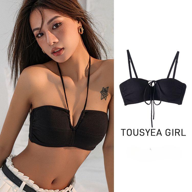 Women's Bras Bandeau Sling Underwear Inner Tops For Lady Fashion Bras Tank Tops Black Sexy Bras Girls Y2K Bras Backless