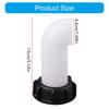 2Pcs IBC Water Tank Nozzle Tap Caps Valves Fitting Thread IBC Tank Adapters Extension Drain Spouts Hose Easy to Use