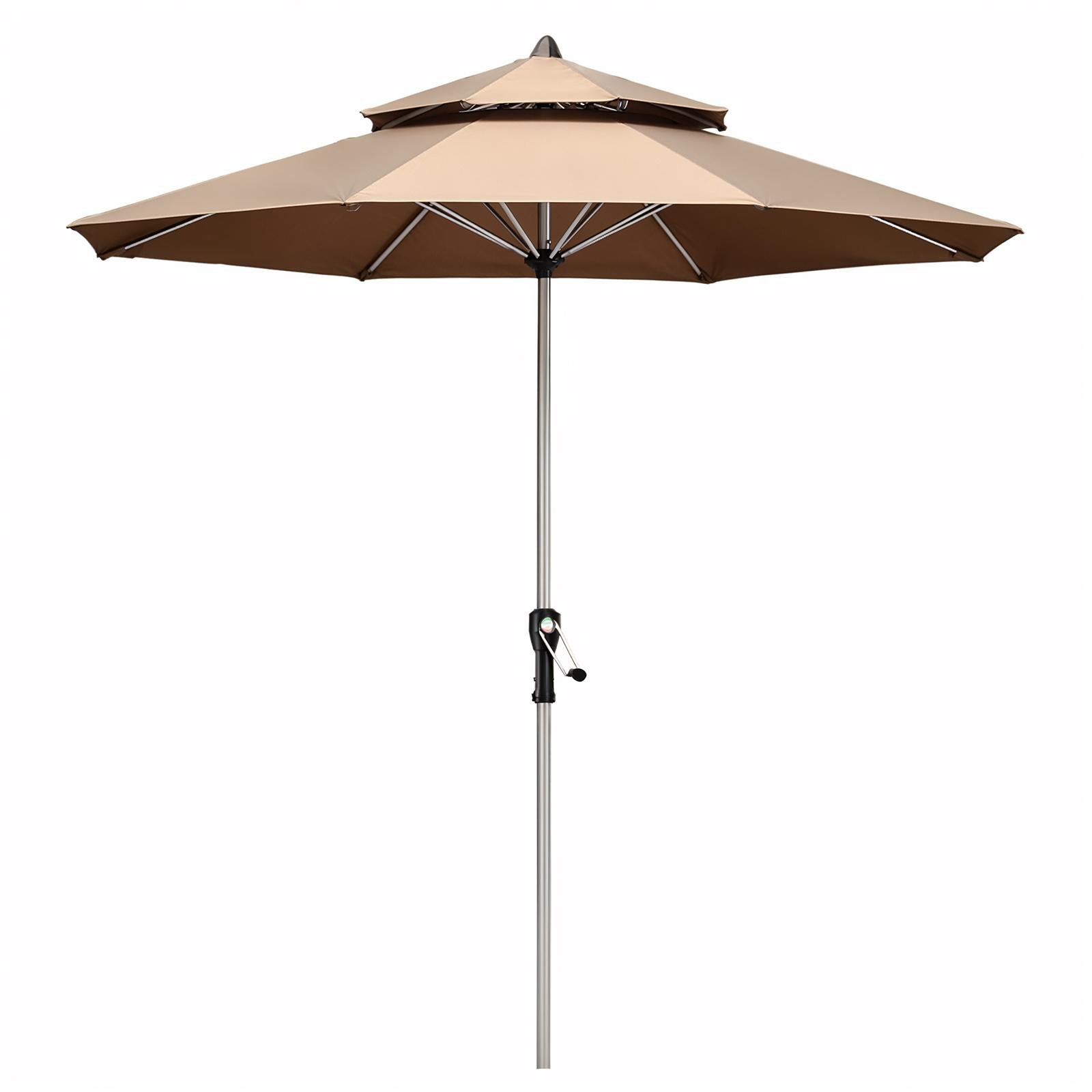 9FT Large Heavy Duty Outdoor Round Umbrellas Cantilever Umbrella Windproof Offset Umbrellas Heavy Duty Sun Umbrellasbr for Garde