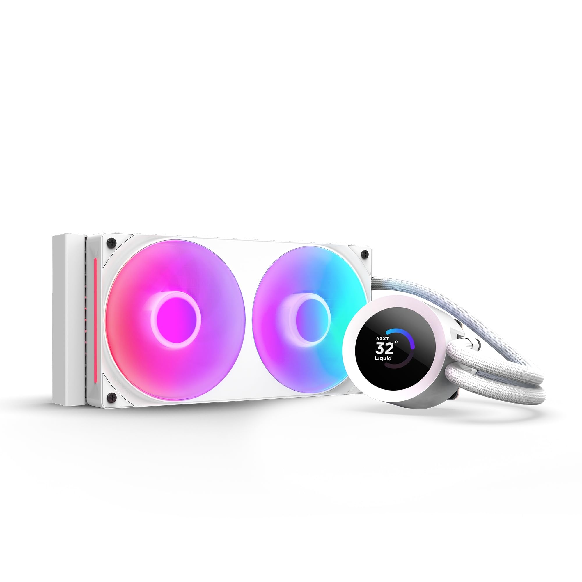 

NZXT Kraken Plus 240 RGB v2 White Simple CPU Cooler White FN2486 Water-Cooled RL-KR240-W2 білий