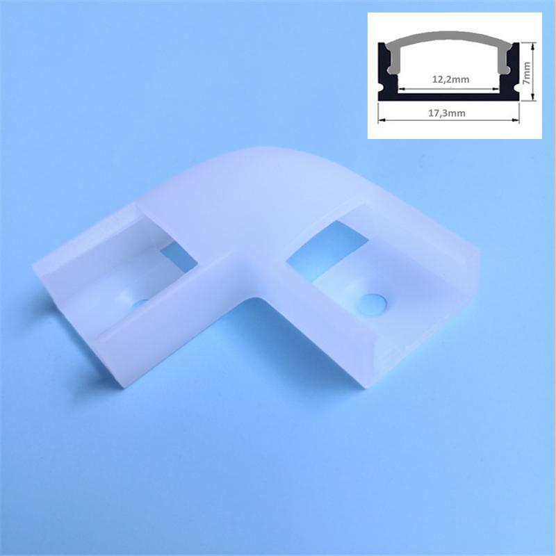 90/180 Degree Corner Connector 16*16mm 17.5*7mm LED Aluminum Profile Connector Under Cabinet U Shape V Shape Bar Light Link