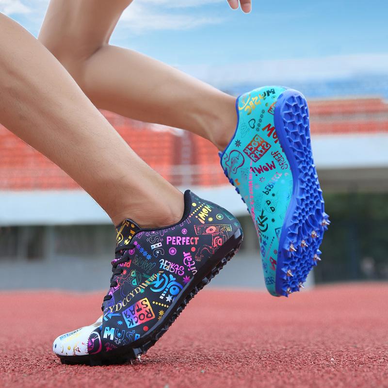

Track and field sprinting nail shoes, primary and secondary school students sports examination competition, running large-size shoes can be billed 46