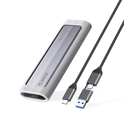 Kieszeń Obudowa Na Dysk AXM2S-G2-V1 M.2 NVME / NGFF USB-C / USB-A Na USB-C 10Gb/s - Szara