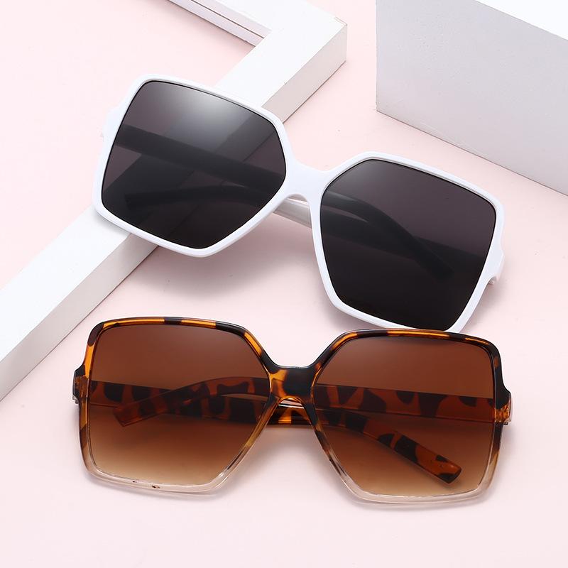Women Sunglasses Square Oversized Eyewear Personalized Cat Eyes Colorful Sun Glasses Trend Eyeglasses Uv400 Curtain for Woman