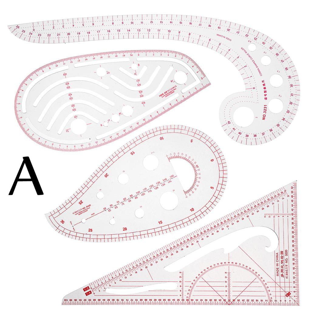 Buy Multi-style Seam Sew French Curve Metric Scale Ruler Measure For ...