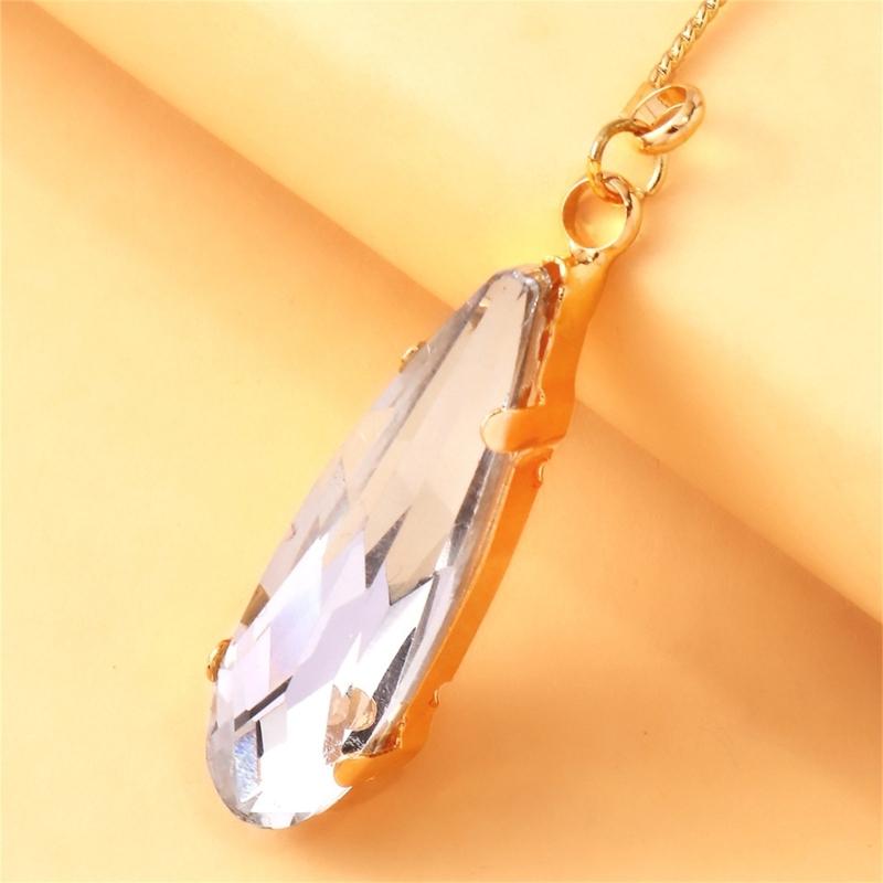 Elegant Drop Shape Ear Clips Featuring High Quality Rhinestones Comfort Fit for Long Wear Sturdy Copper