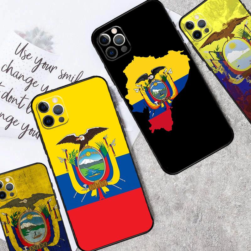 Ecuador Flag Shockproof Case For iPhone 17 11 14 15 16 Pro Max Plus 12 13 Mini 16e 17 Air Phone Cover