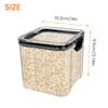 700ML Food Storage Box Stackable Kitchen Sealed Jar Clear Plastic Airtight Food Container with Lids for Cereal Organization 2Pcs