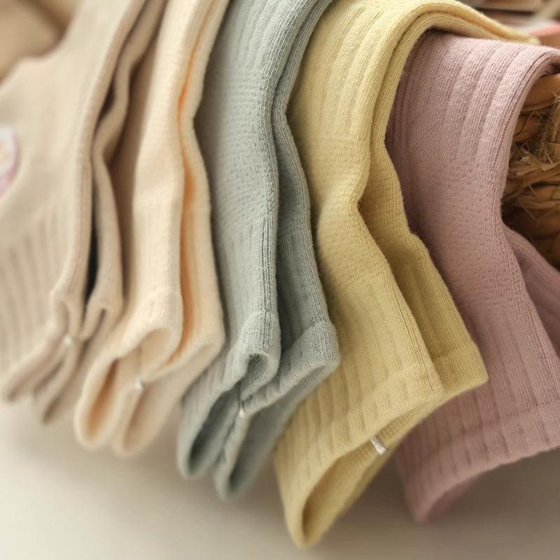 5 Pairs of Women's Spring and Summer Cotton 7A Grade Antibacterial and Deodorizing Sports Socks