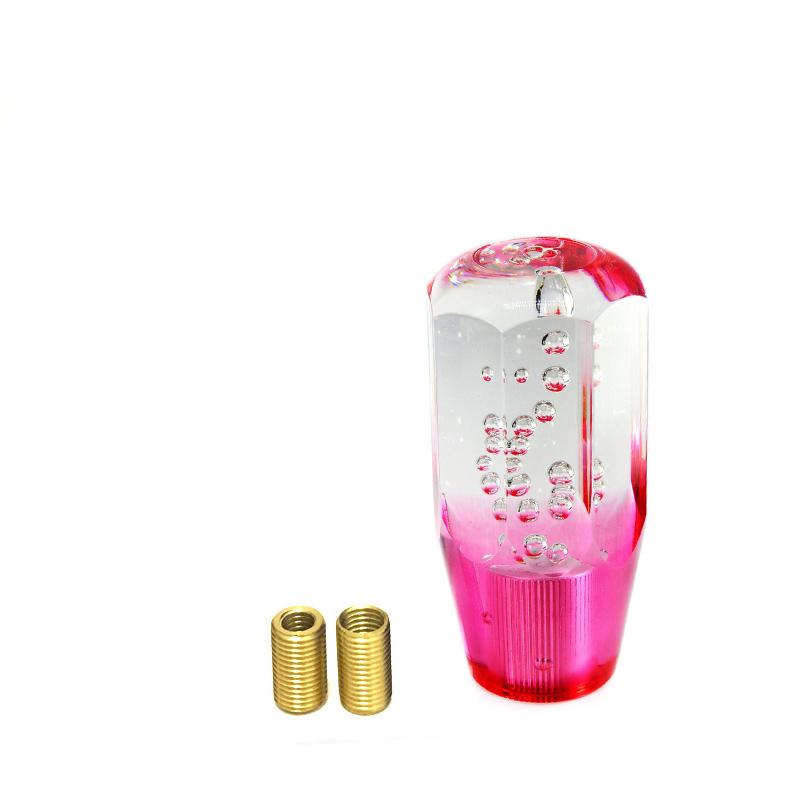 Auto Manueller Schaltknauf Schalthebel Kopf Schaltknauf Stick Kristall Transparente Blase Lila Blau Wurf Schalthebel 10 cm