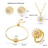 Trendy Sunflower Zircon Necklace: Elegant Clavicle Chain in Light Luxury Minimalist Design