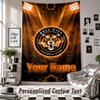 Wall Hanging Tapestry With Custom Name & Text, Hull City Decorative Tapestry For Bedroom