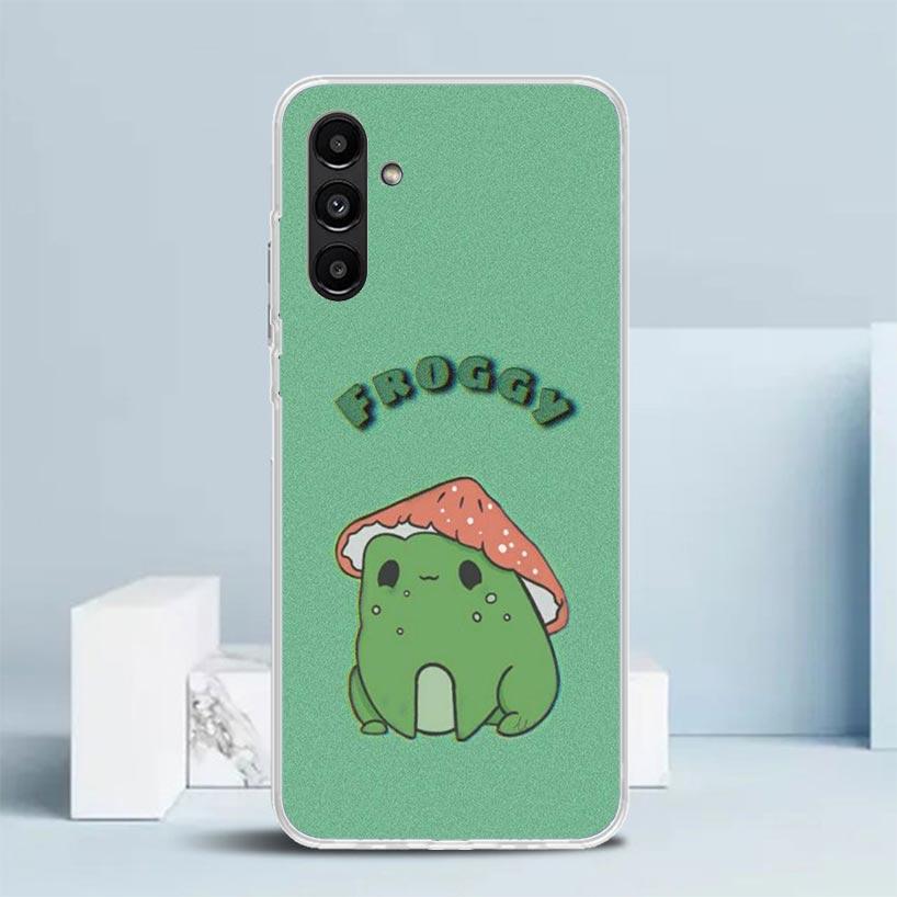 Cottagecore Frog Mushroom Kawaii Phone Case For Samsung Galaxy A17 A37 A57 A16 A15 A14 A13 A56 A55 A54 A53 A36 A35 A34 A33 A26 A