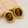 European and American Irregular Hemming Stud Earrings Retro Light Luxury Earrings