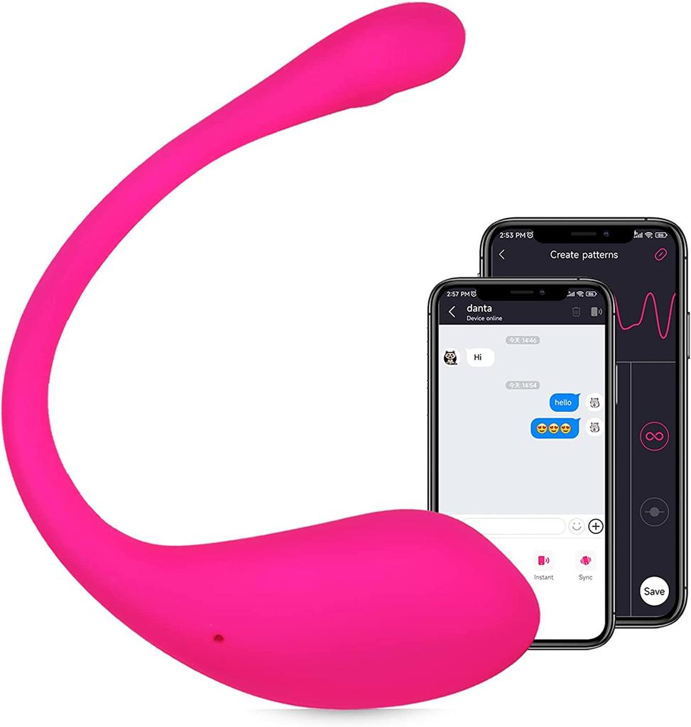APP Long Distance Bluetooth Remote Control Couple Bullet Vibrator, Upgrade with Music Sync, Partner & Wireless Wearable Stimulator