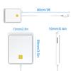 USB 2.0 Smart Card Reader Support Hot Swap Memory for ID Bank SIM CAC ID Card Cloner Connector Adapter for Windows 7/8/8.1/10