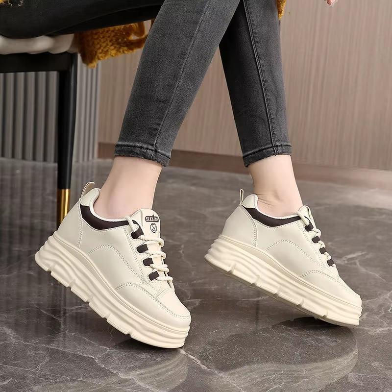 Fashion 2025 Women Shoes Spring Hot Sale Breathable All-match Platform Casual Sneakers Girl Student Flats Board Shoe Mujer Fast Shipping
