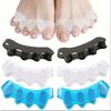 2/6/10pcs Five Hole Toe Separator Bunion Corrector Adjustable Unisex Comfort Foot Alignment Pain Relief Support