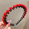 Summer Cartoon Wave Headband Children'S Candy Color Headband Hairpin Bangs Broken Hair Finishing Artifact Girls Hair Accessories Women