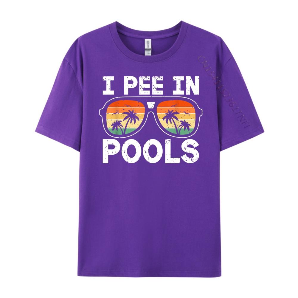 Ich pinkle in Pools Lustige Witze Sarkastische Sprüche Urlaubshemden Grafik-T-Shirt Camisetas