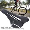 Mountain Bike Saddle Cushion Microfib  PU Lth  Hollow Brthable for Road Riding
