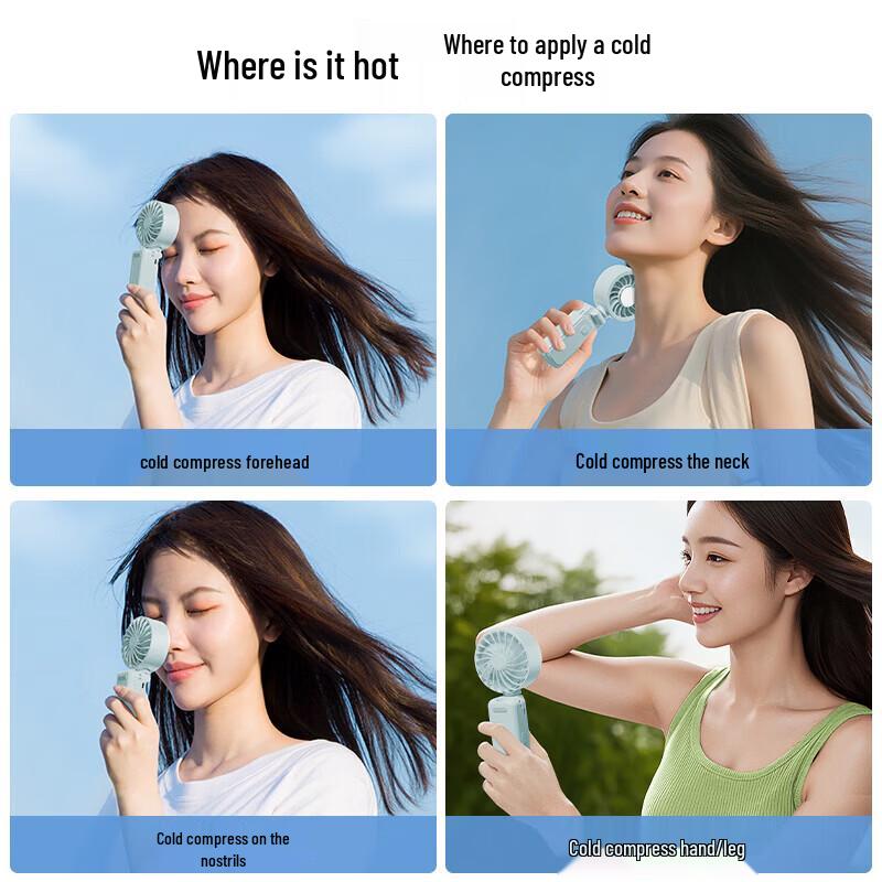 Qianyu Portable Handheld & Clip-On Semiconductor Cooling Fan
