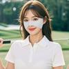 Elastic Ice Silk Mask Thin Breathable Sunscreen Veil Adjustable UV Protection Golf Face Mask Solid Color Eye Protection