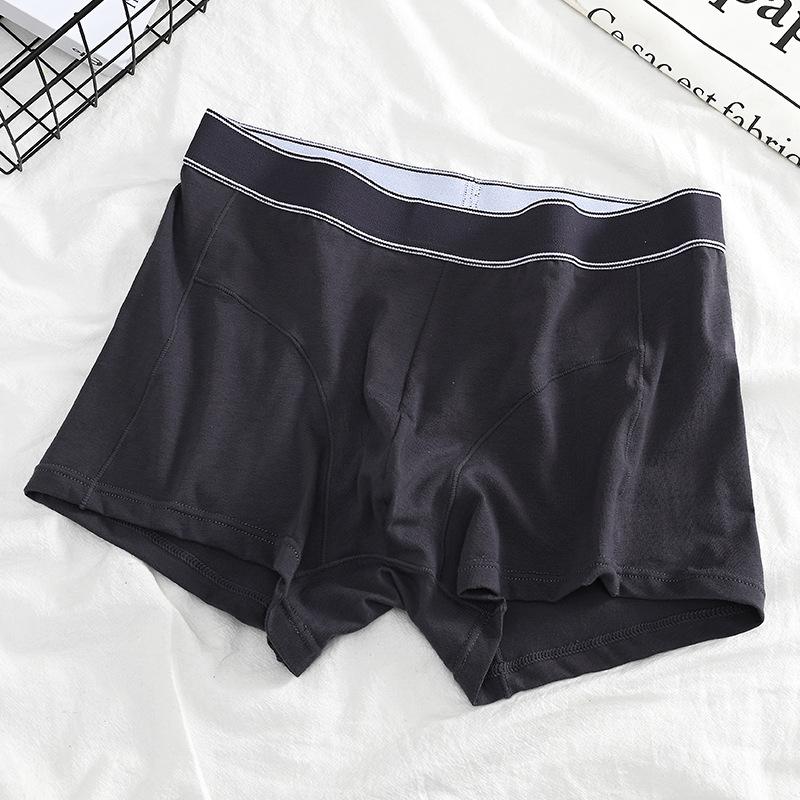 Men's Pure Cotton Mid-Waist Breathable Loose Plus Size Seamless Boxer Briefs