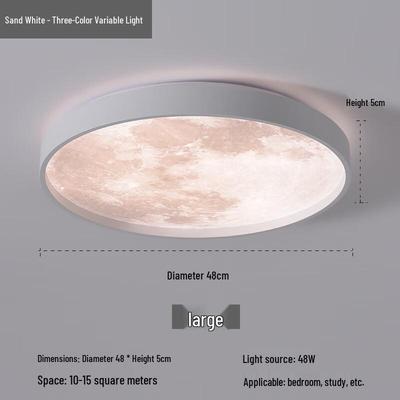 LED stropní svítidlo ve tvaru měsíce