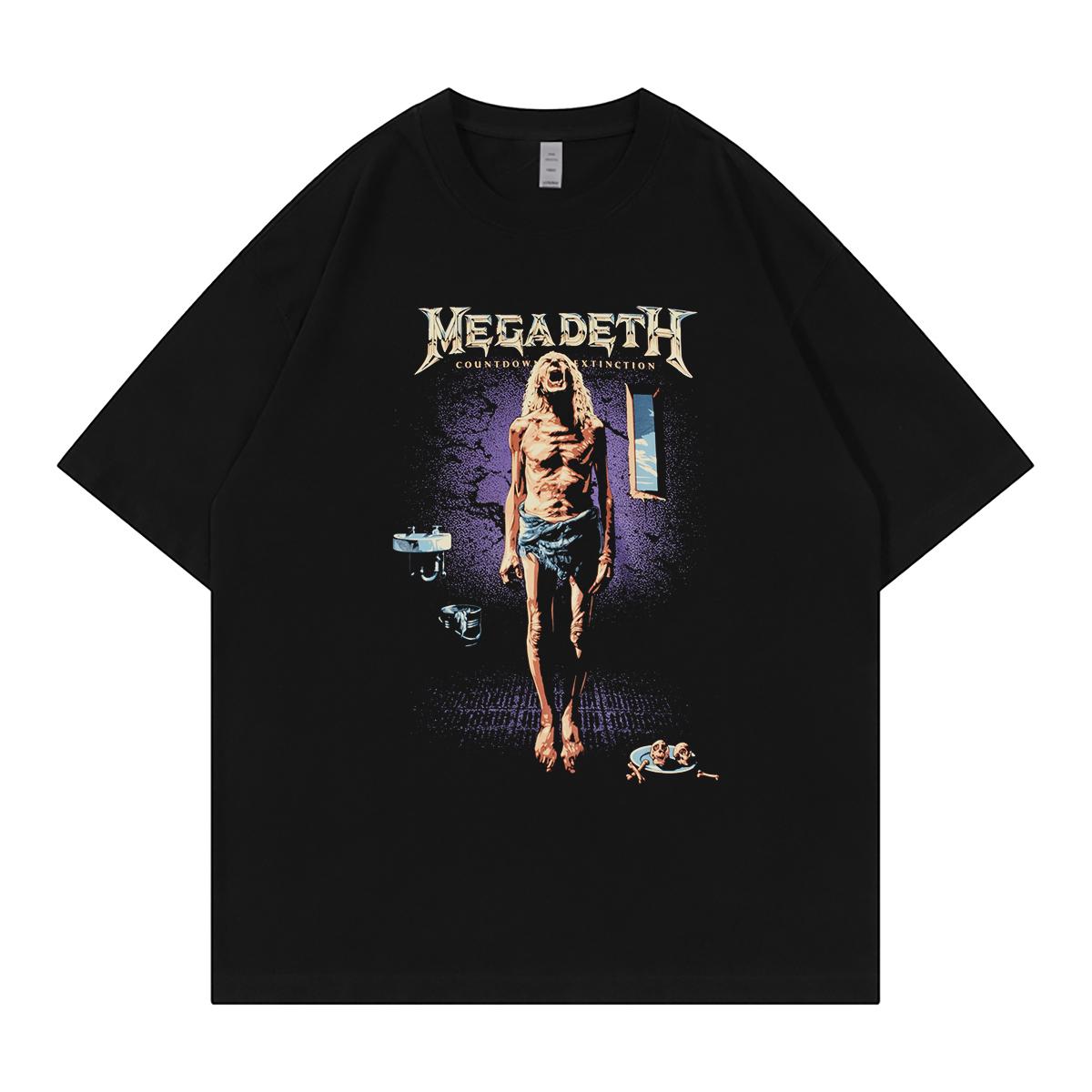 

Футболка Megadeth Band Ретро Американская Уличная Хлопковая Круглый Вырез Рок с Коротким Рукавом Высокое Качество Люксовый Бренд Продажа Популярный Инс 4XL