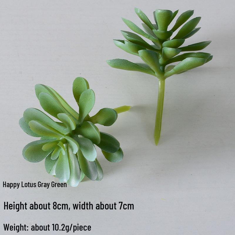 Mini Flocking Artificial Succulent Bonsai for DIY Wall Decor