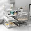 Transparent File Rack Book Shelf Multi-layer Multifunctional Storage Tray Large Capacity Desktop Organizer School Office
