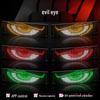 Truck Devil Eye Dynamic LED Light: Smart Car Sticker with LED Screen