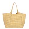 Pattern Checkered Simple Large Capacity Women Casual Canvas Tote Bag Daily For
